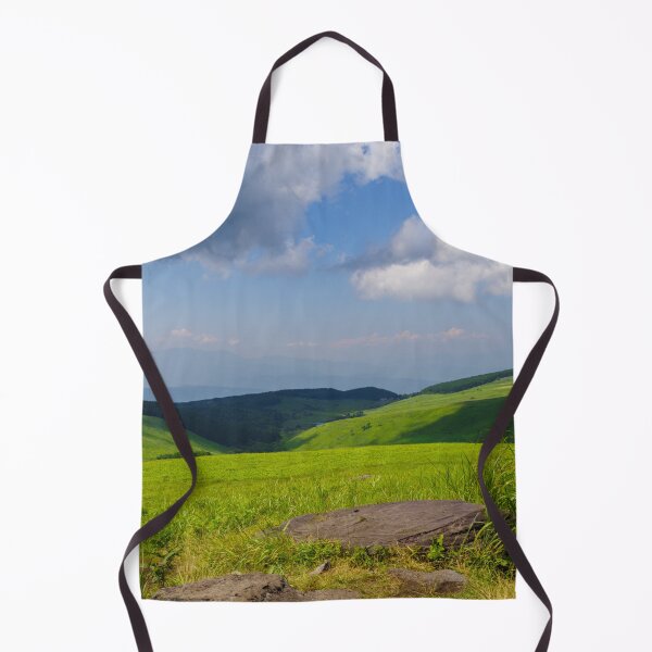 Item preview, Panoramic view of lush green highlands and rolling hills in Nagano Prefecture, Japan, under a dramatic summer sky. designed and sold by Pix4Japan.