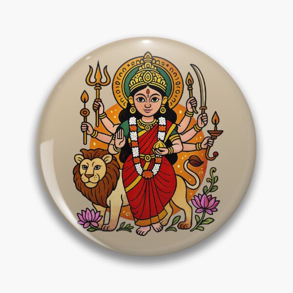 Item preview, Durga Puja - Goddess Durga designed and sold by Myra365Art.
