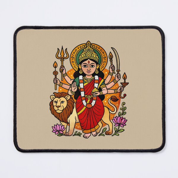 Item preview, Durga Puja - Goddess Durga designed and sold by Myra365Art.