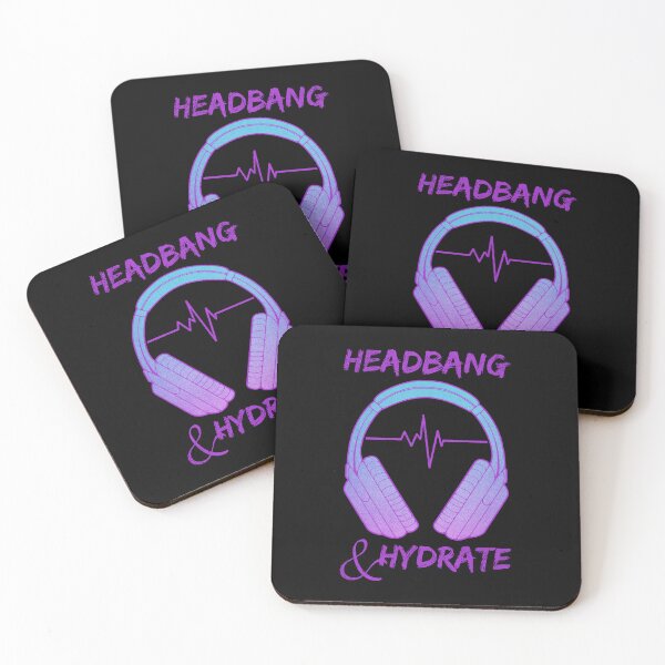 Item preview, Headphones | Headbang And Hydrate designed and sold by ObsidianDaz.