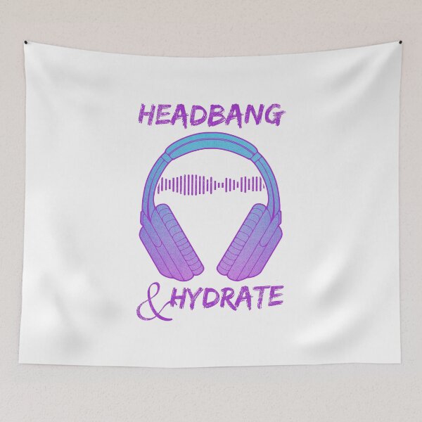 Item preview, Headphones | Headbang And Hydrate designed and sold by ObsidianDaz.