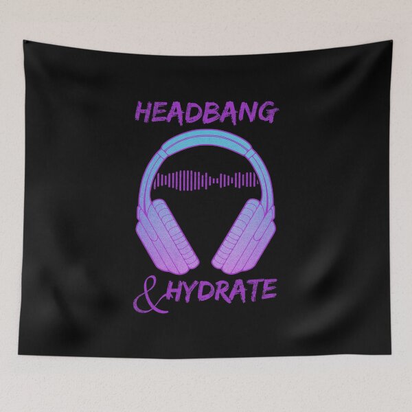 Item preview, Headphones | Headbang And Hydrate designed and sold by ObsidianDaz.