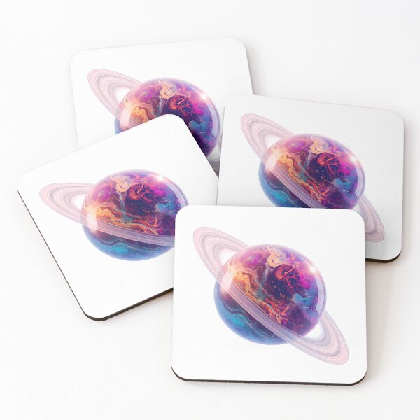 Item preview, Neon Ringed Planet designed and sold by RvinJo8.