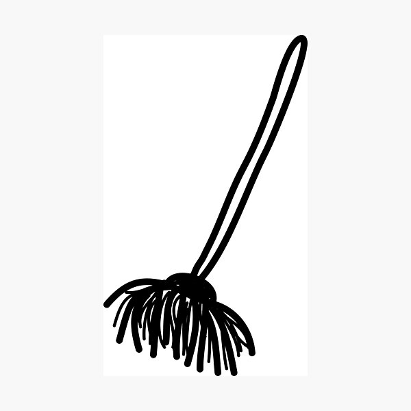 Item preview, Broom doodle designed and sold by fluffyfamcraft.