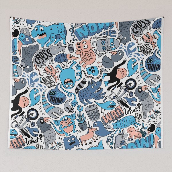 Item preview, Whimsical Creature & Phrase Collage designed and sold by darkskinbender.