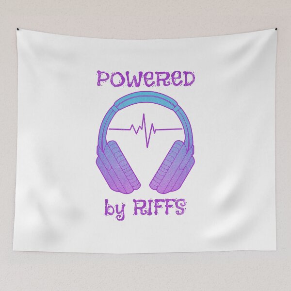 Item preview, Headphones | Powered By Riffs designed and sold by ObsidianDaz.