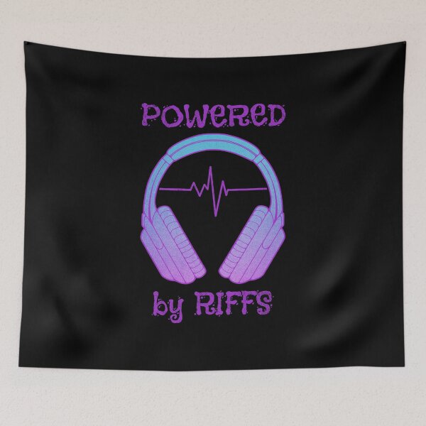 Item preview, Headphones | Powered By Riffs designed and sold by ObsidianDaz.