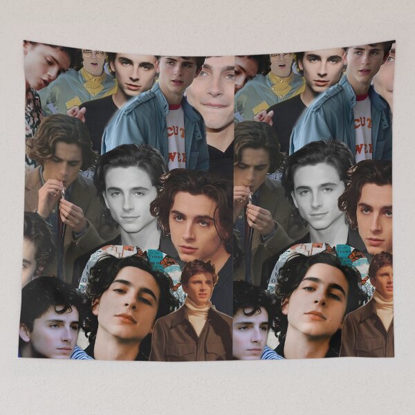 Item preview, Timothée Chalamet Collage – Cinematic & Editorial Portrait Pattern designed and sold by Underhillboon.