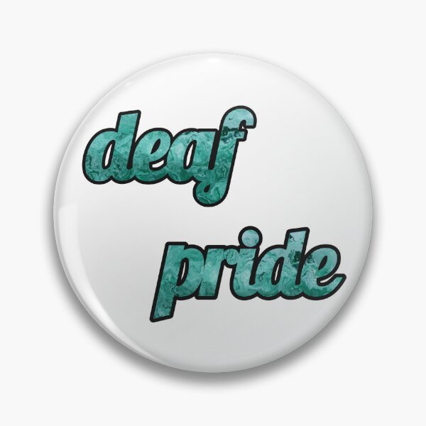 Item preview, Deaf Pride - Green Marbled Design designed and sold by SCArtAndGames.