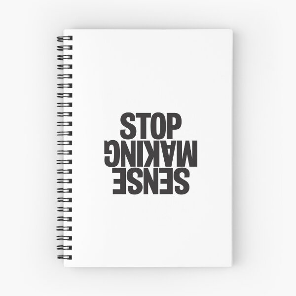 Artikelvorschau, Hören Sie auf, Sinn zu machen, minimalistisches Typografie-Design entworfen und verkauft von Ruchixa.