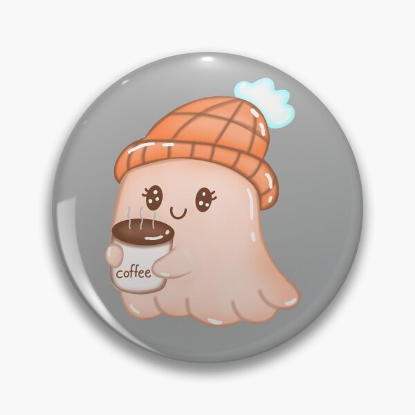 Item preview, Little ghost holding a coffee mug	 designed and sold by Suthicha.