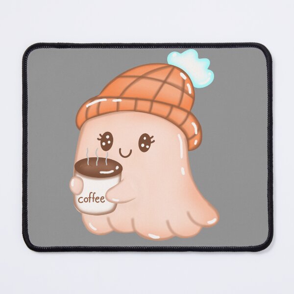 Item preview, Little ghost holding a coffee mug	 designed and sold by Suthicha.