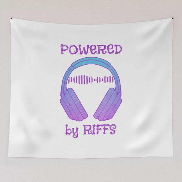 Item preview, Headphones | Powered By Riffs designed and sold by ObsidianDaz.