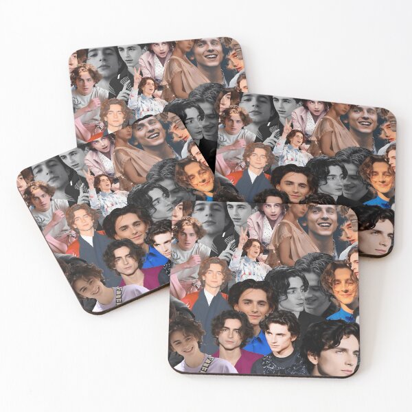 Item preview, Timothée Chalamet Collage – Color & Black-and-White Portrait Mix designed and sold by Underhillboon.