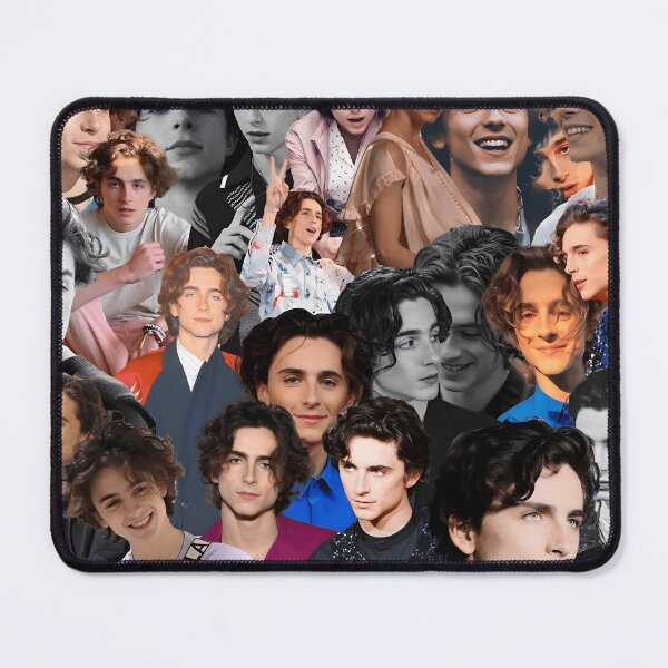 Item preview, Timothée Chalamet Collage – Color & Black-and-White Portrait Mix designed and sold by Underhillboon.