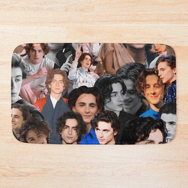 Item preview, Timothée Chalamet Collage – Color & Black-and-White Portrait Mix designed and sold by Underhillboon.