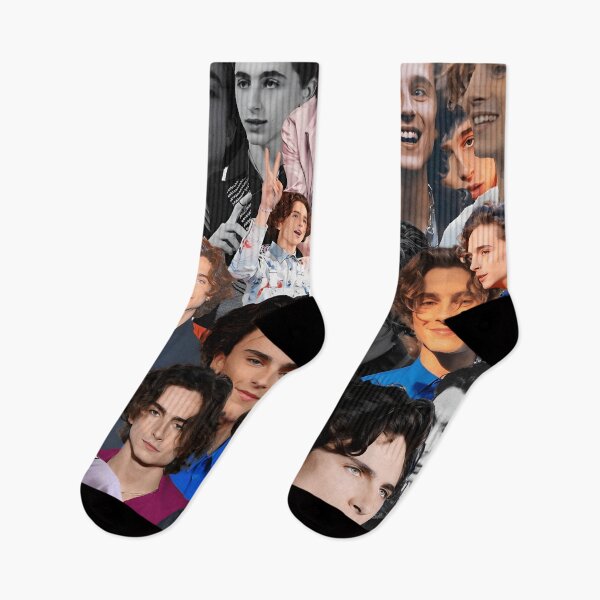 Item preview, Timothée Chalamet Collage – Color & Black-and-White Portrait Mix designed and sold by Underhillboon.
