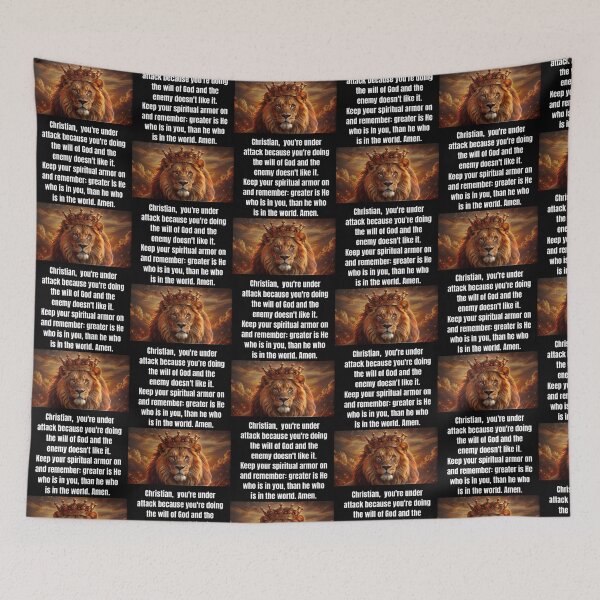 Item preview, Lion of God: Spiritual Warfare Declaration designed and sold by FreeSpiritArt4U.