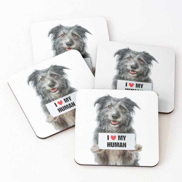 Item preview, Cute Pyrenean Shepherd dog with Signboard I love my Human  designed and sold by LazyOwlStore.