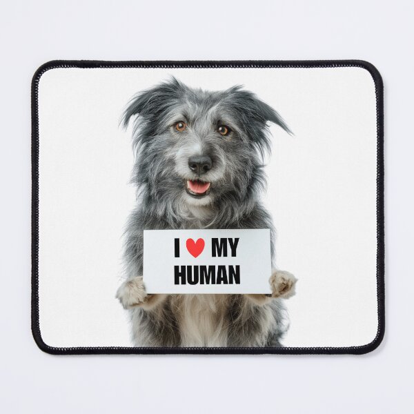 Item preview, Cute Pyrenean Shepherd dog with Signboard I love my Human  designed and sold by LazyOwlStore.