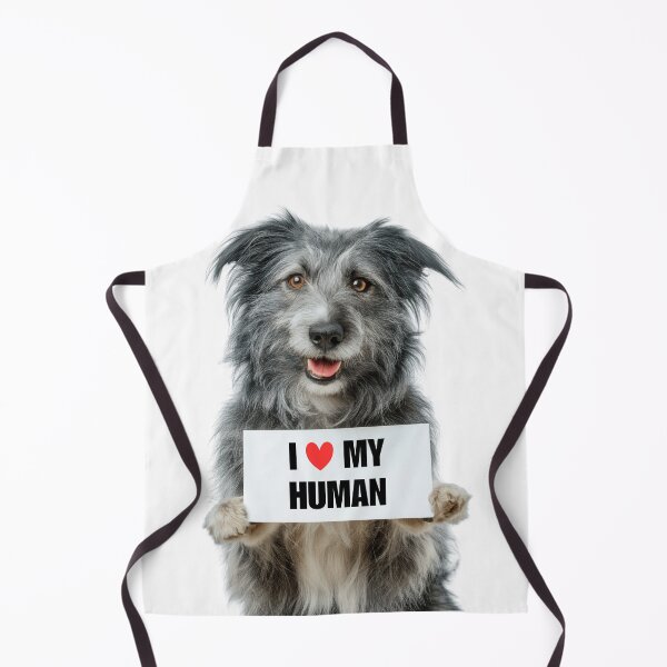 Item preview, Cute Pyrenean Shepherd dog with Signboard I love my Human designed and sold by LazyOwlStore.
