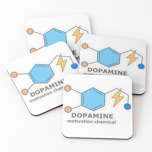 Item preview, Dopamine Molecule – Motivation Chemical Sticker designed and sold by Dark-eyed-Junco.