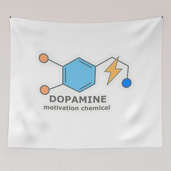 Item preview, Dopamine Molecule – Motivation Chemical Sticker designed and sold by Dark-eyed-Junco.