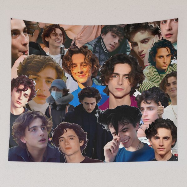 Item preview, Timothée Chalamet Collage – Expressive Portrait Collection designed and sold by Underhillboon.