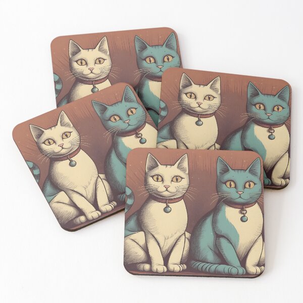 Item preview, Retro Cat Aesthetic Artwork designed and sold by johndesignwaves.