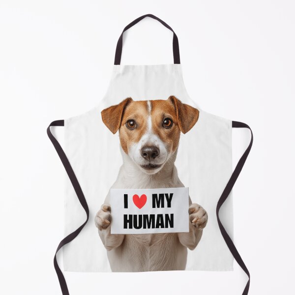 Item preview, Cute Harrier dog with Signboard I love my Human  designed and sold by LazyOwlStore.