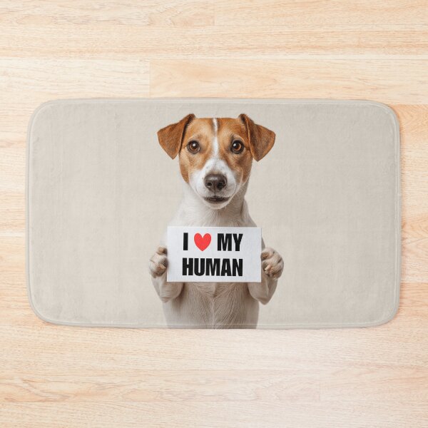 Item preview, Cute Harrier dog with Signboard I love my Human  designed and sold by LazyOwlStore.