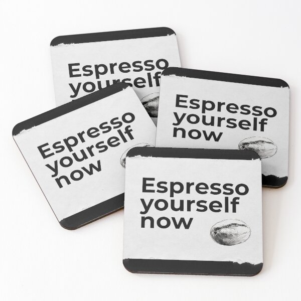 Item preview, Espresso Yourself Now - Coffee Bean  designed and sold by SleekLineSketches.