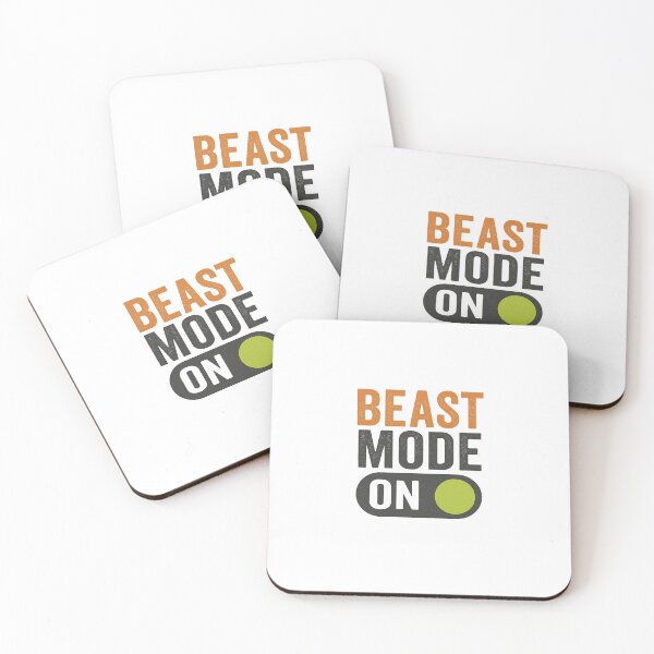 Item preview, Beast Mode On Fitness Quote designed and sold by Fitnessandyoga.