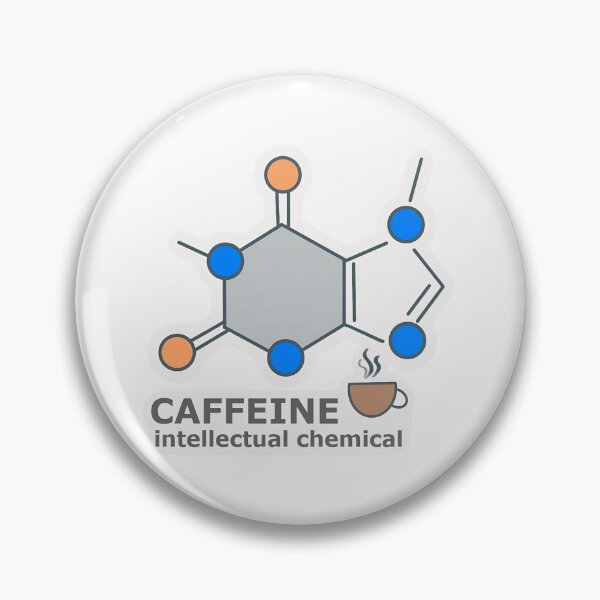 Item preview, Caffeine Molecule – Coffee Study Fuel Sticker designed and sold by Dark-eyed-Junco.