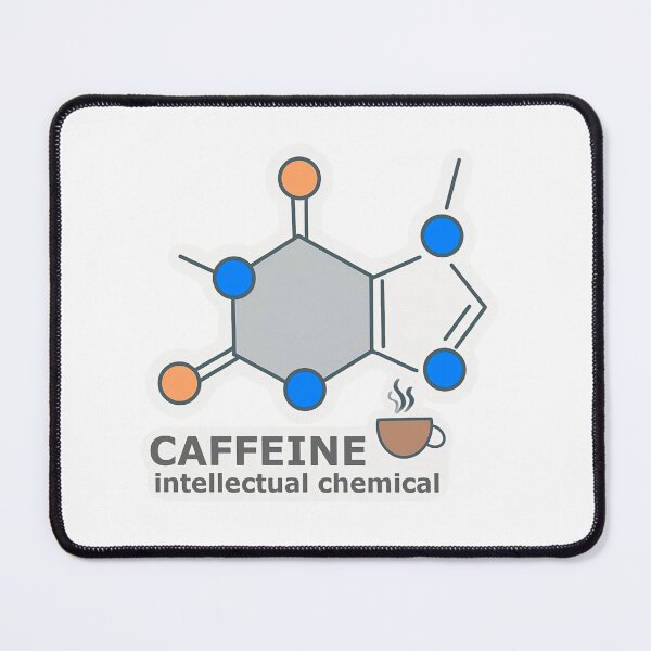 Item preview, Caffeine Molecule – Coffee Study Fuel Sticker designed and sold by Dark-eyed-Junco.