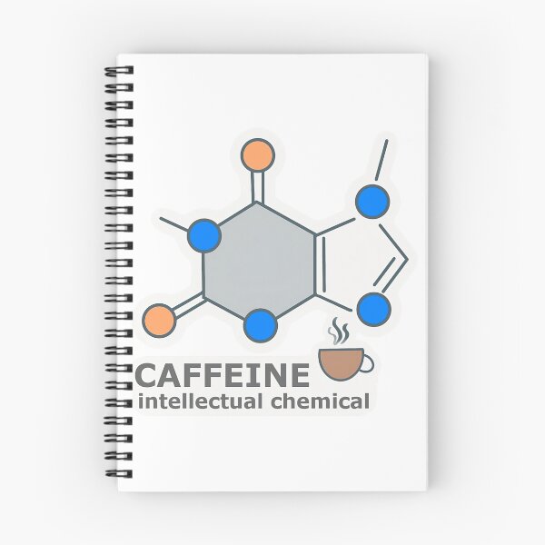 Item preview, Caffeine Molecule – Coffee Study Fuel Sticker designed and sold by Dark-eyed-Junco.