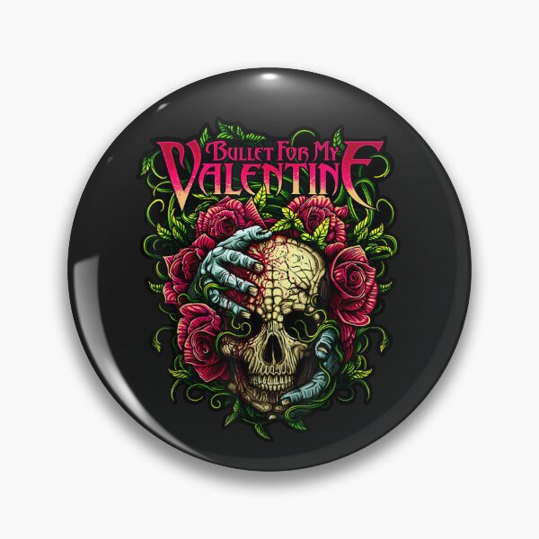 Item preview, Funny Bullet My Valentine Skull Roses and Red Blood Horror designed and sold by HarberBonita.