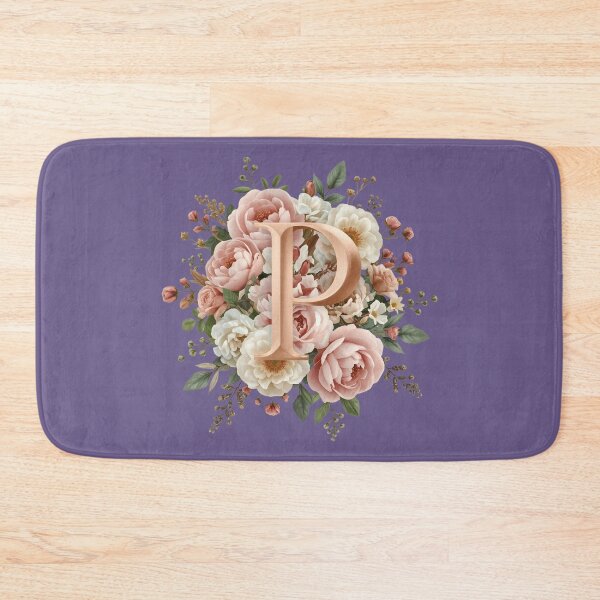 Item preview, Floral Monogram Letter P Wall Art – Elegant Gold Initial P with Roses & Peonies | Personalized Wedding Gift, Nursery Decor, Feminine Botanical Initial P Print designed and sold by AmenAlways.