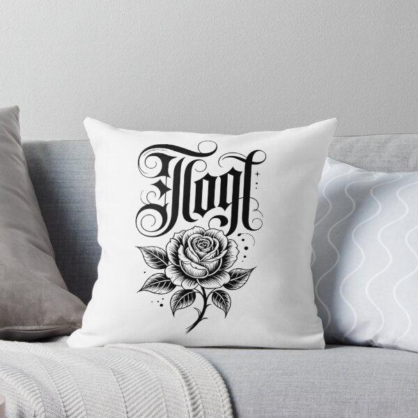 Item preview, Gothic Rose Typography designed and sold by StormVape.
