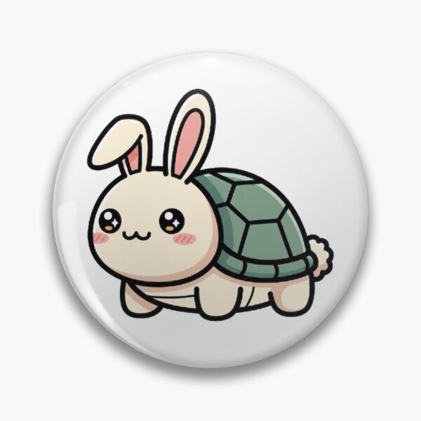 Item preview, Rabbit Turtle – Charming Fantasy Creature Sticker, Mug, Tee designed and sold by Lin's Art Lab.