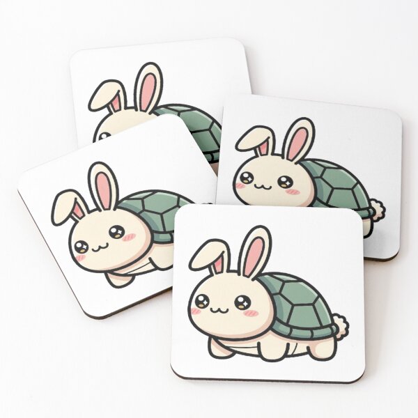 Item preview, Rabbit Turtle – Charming Fantasy Creature Sticker, Mug, Tee designed and sold by Lin's Art Lab.