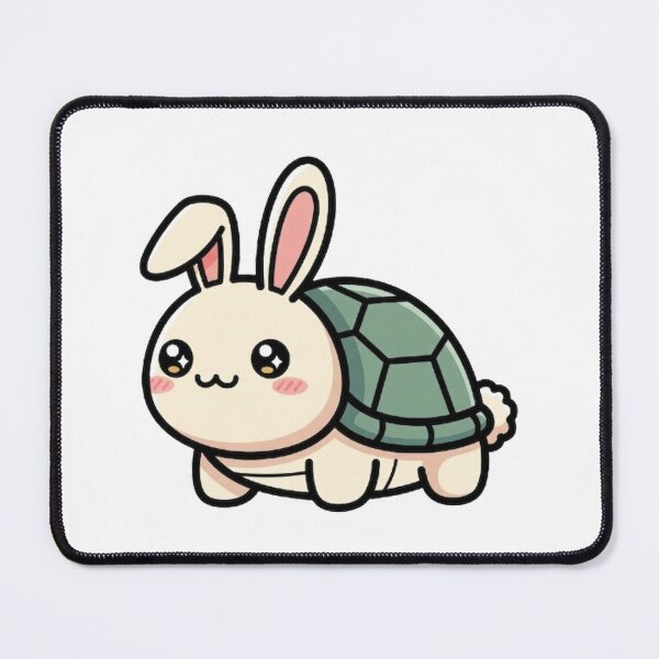 Item preview, Rabbit Turtle – Charming Fantasy Creature Sticker, Mug, Tee designed and sold by Lin's Art Lab.