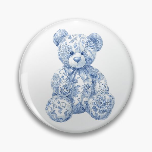 Item preview, China Print Teddy Bear designed and sold by BeeJoyDesign.