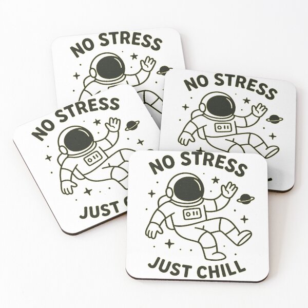 Item preview, No Stress Just Chill Astronaut Design | Space Aesthetic Motivational T-Shirt designed and sold by ✨ Daily Vibe Studio ✨.