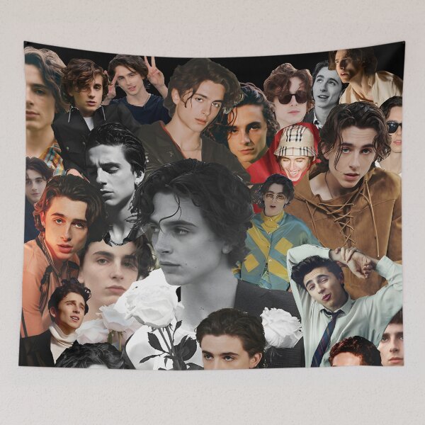 Item preview, Timothée Chalamet Collage – Editorial & Cinematic Portrait Style designed and sold by Underhillboon.