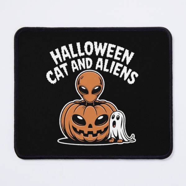 Item preview, Halloween Alien with Pumpkin and Ghost designed and sold by ALL ART .
