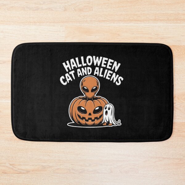 Item preview, Halloween Alien with Pumpkin and Ghost designed and sold by ALL ART .