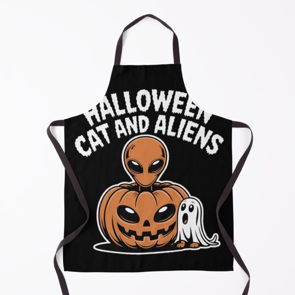 Item preview, Halloween Alien with Pumpkin and Ghost designed and sold by ALL ART .