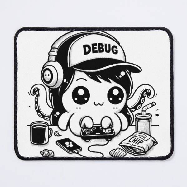 Item preview, OctoCode: Master of Code & Chaos – Programmer Gamer Art designed and sold by Lin's Art Lab.