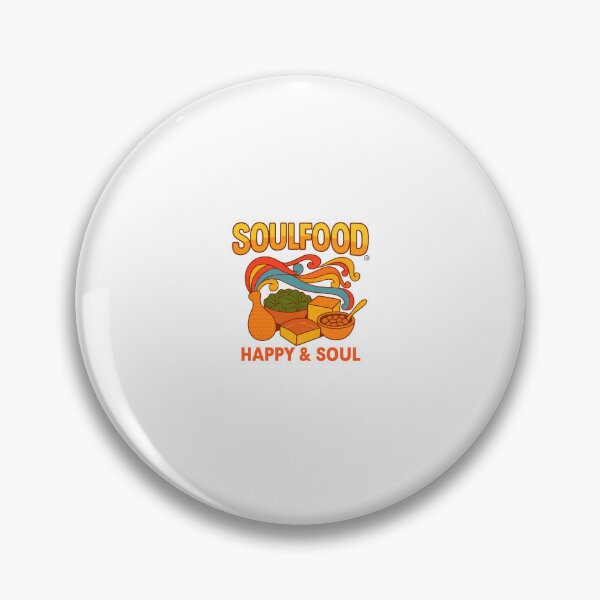 Item preview, Soulfood Happy & Soul – Retro Funky Vintage 70s Food Art designed and sold by Fleetwood1994.